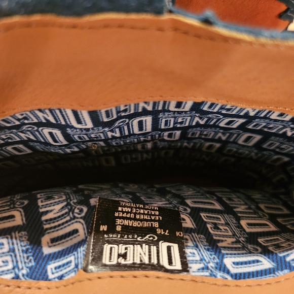 Dingo blue and orange cowboy boots - Picture 5 of 7